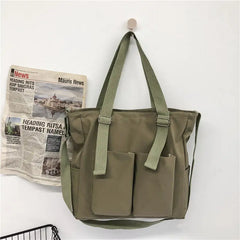 Waterproof Canvas Messenger Bag Japanese School B