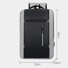 Waterproof Men's Business Backpack with USB Port