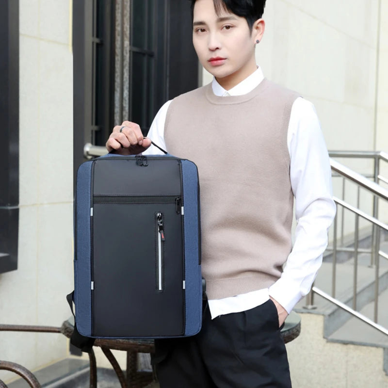 Waterproof Business Backpack USB School Laptop