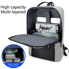 Waterproof Business Backpack Men Usb School Laptop Backpack