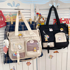 Waterproof Canvas Women Handbags Shoulder Bags Youth Version