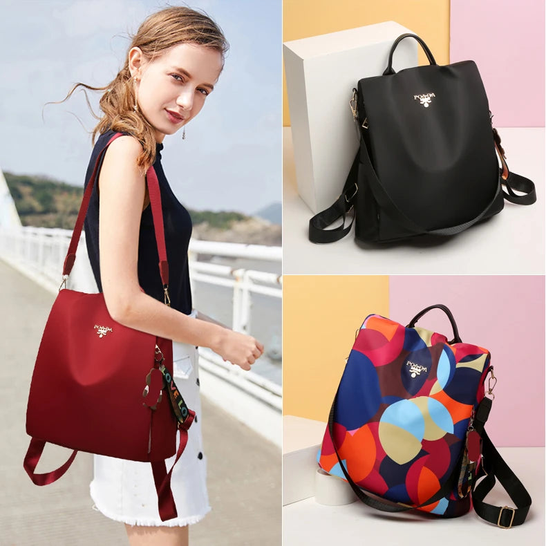 Waterproof Casual Women Backpack Oxford Anti-theft Rucksack
