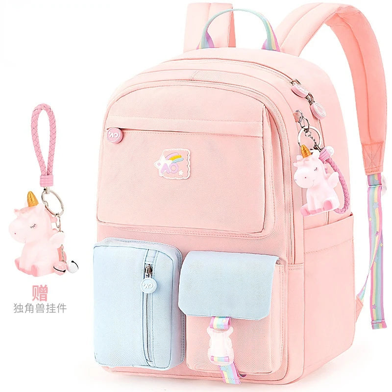 Waterproof Girls School Backpack Orthopedic Kids Mochila Infantil