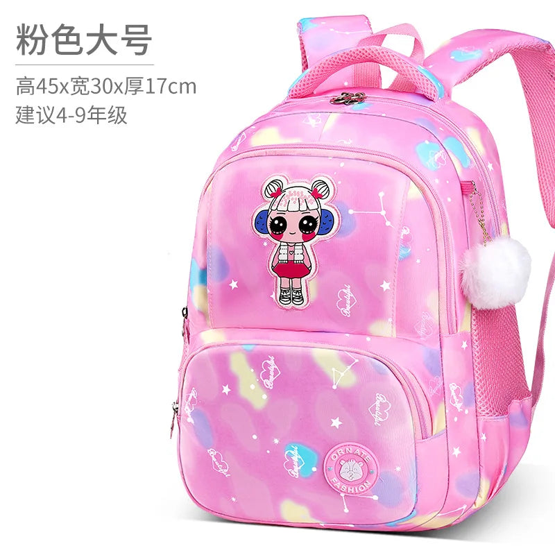 Waterproof Kids School Backpack Orthopedic Book Bag