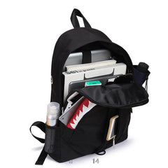Waterproof Children School Bags Boys Orthopedic USB Luminous Backpack Shark