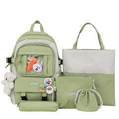 Waterproof Children School bags set Girls Backpack Kids Book Bag travel laptop p