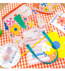 Waterproof Clear Handbag Girls Rabbit Transperant Travel Beach Bag
