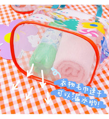 Waterproof Clear Handbag Girls Rabbit Transperant Travel Beach Bag