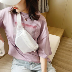 Waterproof Clear Pvc Fanny Pack Women See Through Jelly Purse
