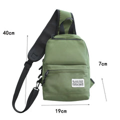 Waterproof Oxford Shoulder Bags Casual Crossbody Chest Waist Fanny Pack