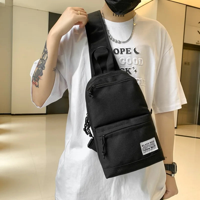 Waterproof Oxford Shoulder Bags Casual Crossbody Chest Waist Fanny Pack