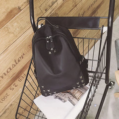 Waterproof Rivet School Backpack Women's Bag Oxford Cloth Gift