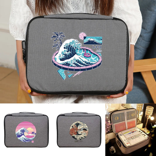 Waterproof Document Storage File Lockbox Folder Passport Holder Organizer