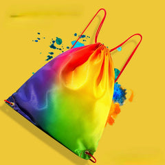 Waterproof Gym Bag Fitness Backpack Drawstring Pocket Hiking Camping