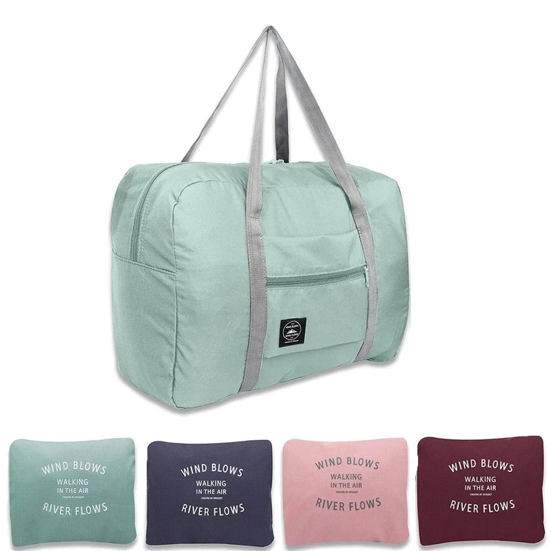 Waterproof Folding Travel Bag Nylon Large Capacity Duffle Bag