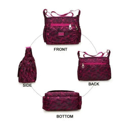 Waterproof Handbag Single-shoulder Nylon Purse Travel Lady