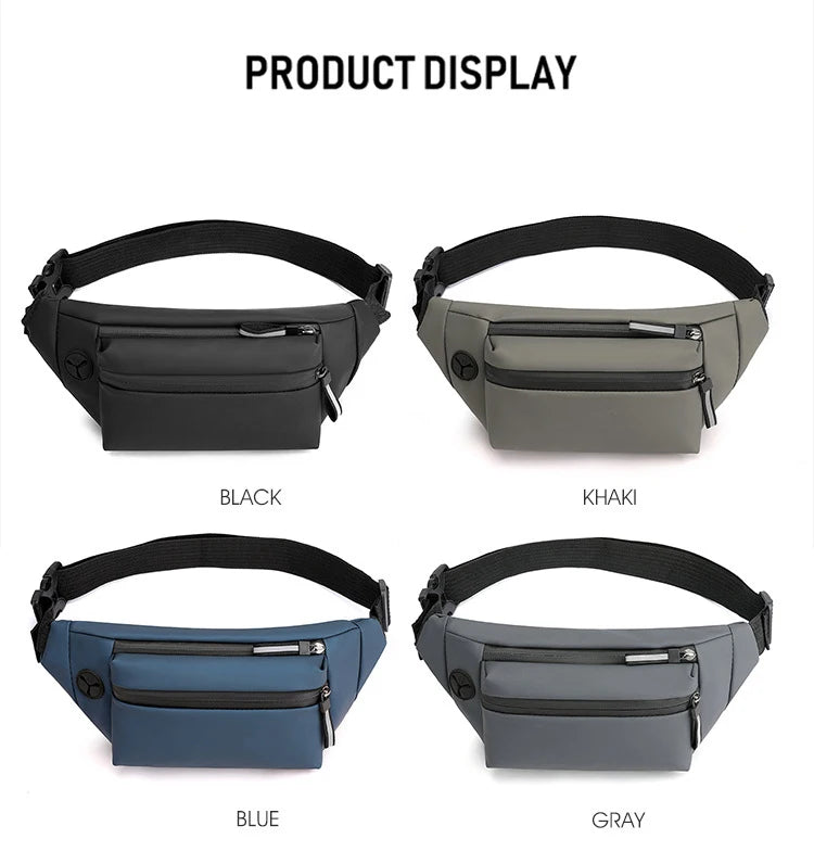 Waterproof Waist Bag Fanny Pack Outdoor Sports Crossbody Bag