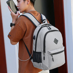 Waterproof Business Backpack USB Charging 15.6 Inch Laptop Casual Rucksack