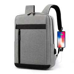 Waterproof Men's Backpack USB Port Male Backpack Canvas Backpack for Men