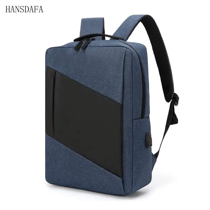 Waterproof Men's Backpack USB Port Canvas Casual Travel Backpacks