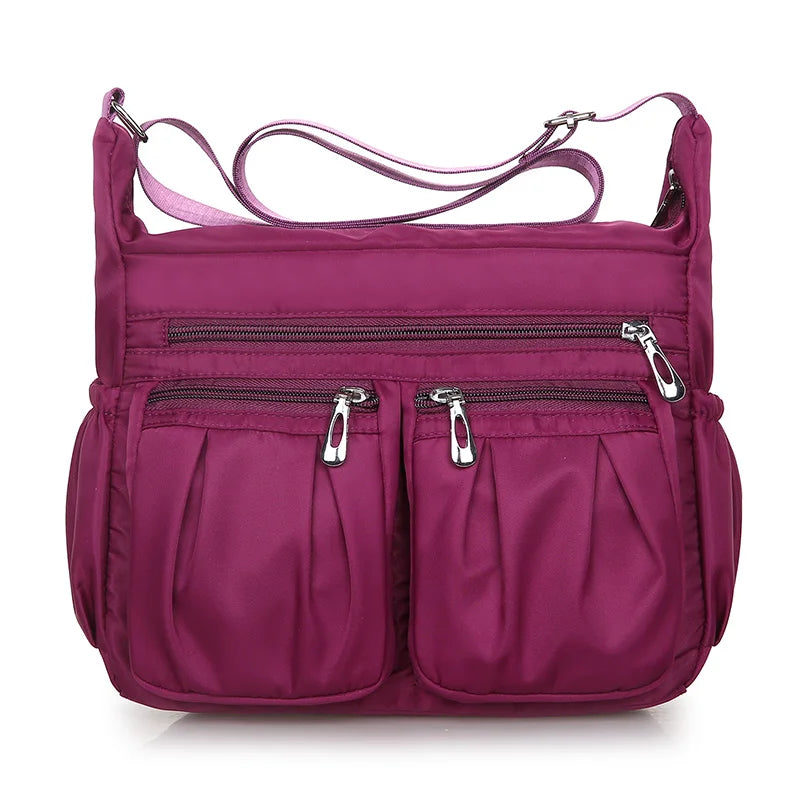 Waterproof Nylon Fold Shoulder Bags Casual Tote Men's Crossbody Bag