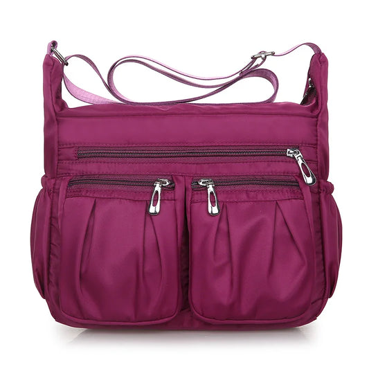 Waterproof Nylon Fold Shoulder Bags Casual Tote Men's Crossbody Bag