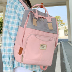 Waterproof Nylon Backpack for Women Men Boys Girls School Bag