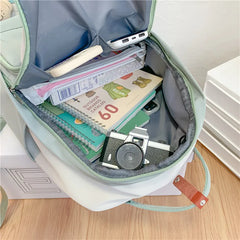 Waterproof Nylon Backpack for Women Men Boys Girls School Bag