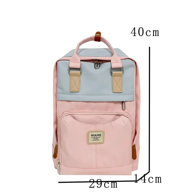 Waterproof Nylon Backpack for Women Men Boys Girls School Bag