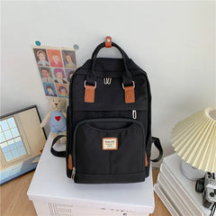 Waterproof Nylon Backpack for Women Men Boys Girls School Bag