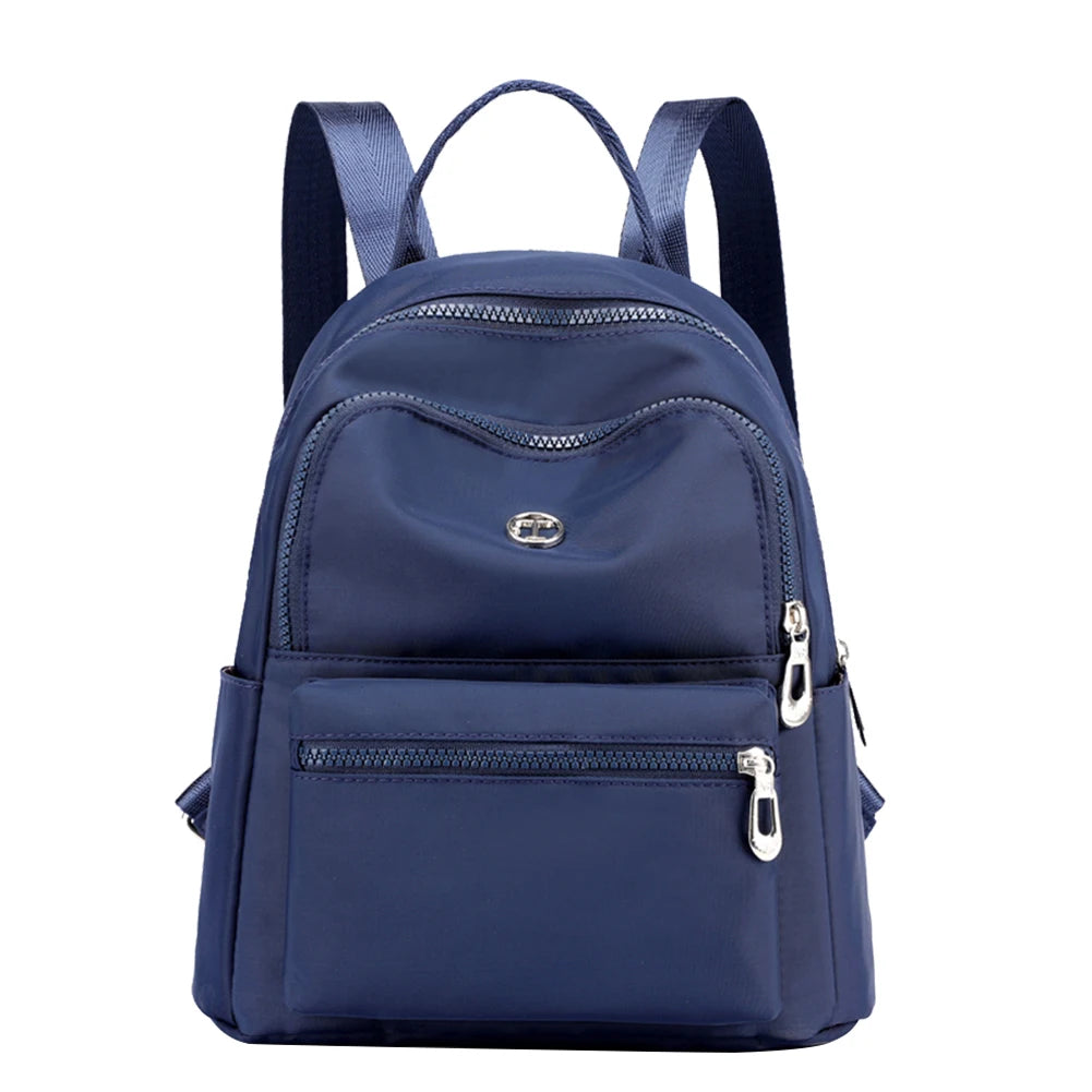 Waterproof Nylon Shoulder School Bags Travel Bagpack Girls Patchwork Backpack