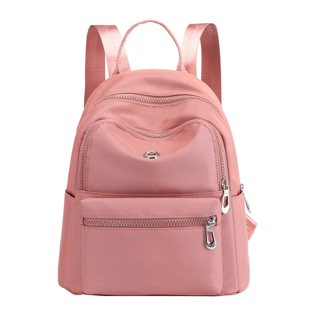 Waterproof Nylon Shoulder School Bags Travel Bagpack Girls Patchwork Backpack
