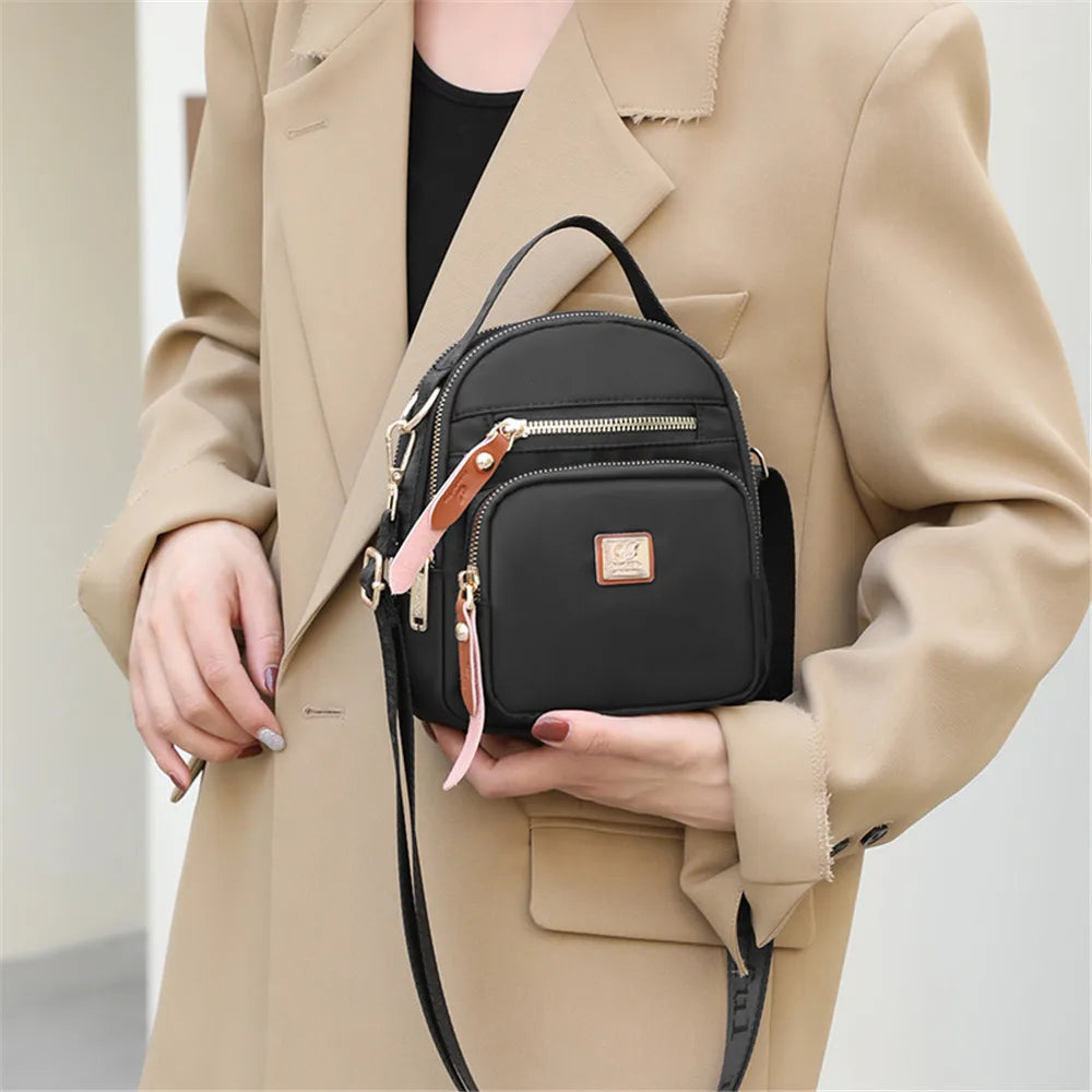 Waterproof Nylon Small Crossbody Bag for Women Purse Handbag