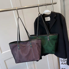 Waterproof Nylon Tote Bag For Women Hollow Out Shoulder Bag