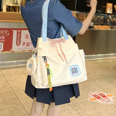 Waterproof Nylon Tote Bag Large Capacity Canvas Bag
