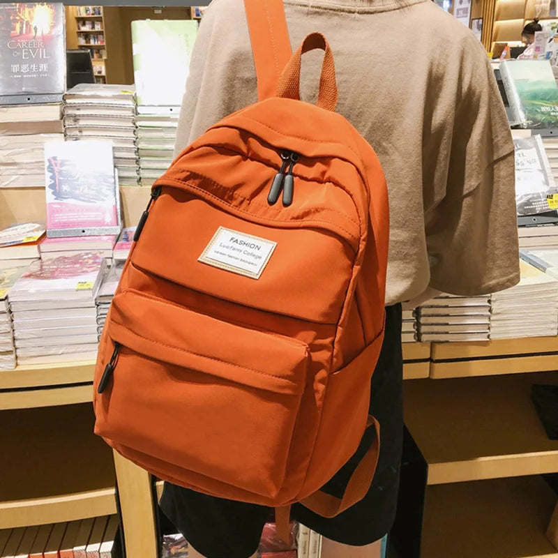 Waterproof Nylon Women Backpack Large Capacity