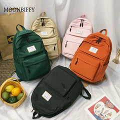 Waterproof Nylon Women Backpack Large Capacity