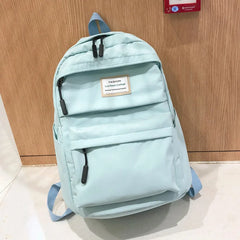 Waterproof Nylon Women Backpack Large Capacity School Bags