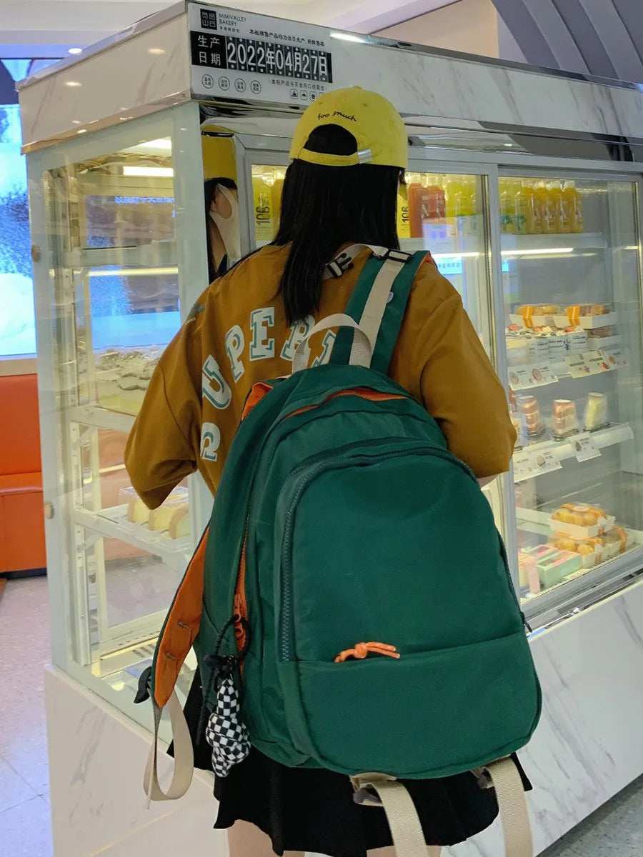 Waterproof Nylon Women Backpack Multi-pocket Laptop Back pack