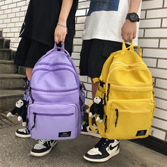 Waterproof Nylon Women Backpack Multi-pocket Laptop Rucksack