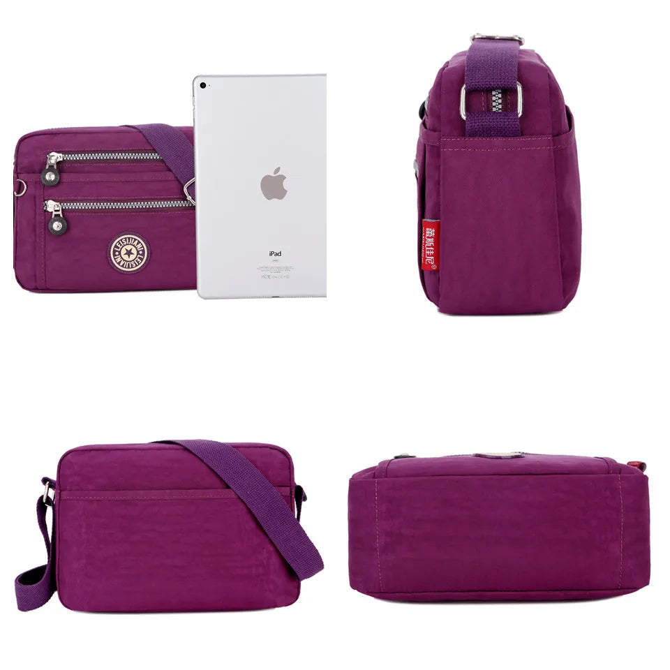 Waterproof Nylon Women Messenger Bags Small Purse Shoulder Bag Female Crossbody