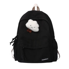 Waterproof Nylon School Backpack Girls Travel Bag