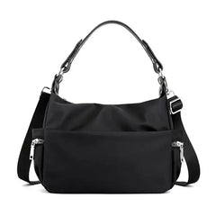 Waterproof Nylon Women Shoulder Bags Casual Ladies Totes Bag Solid Zipper