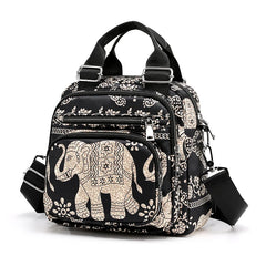 Waterproof Nylon Women Yoga Gym Backpack Striped Shoulder Bag