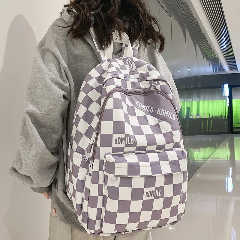 Waterproof Nylon Women's Backpack Travel Bag Schoolbag for Teenage Girls