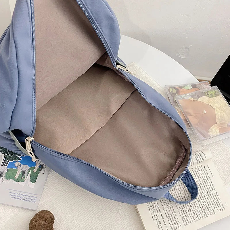 Waterproof Nylon Women Backpack Large Capacity Casual Shoulder Bag
