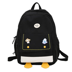 Waterproof Nylon Women Backpack Large Capacity Casual Shoulder Bag