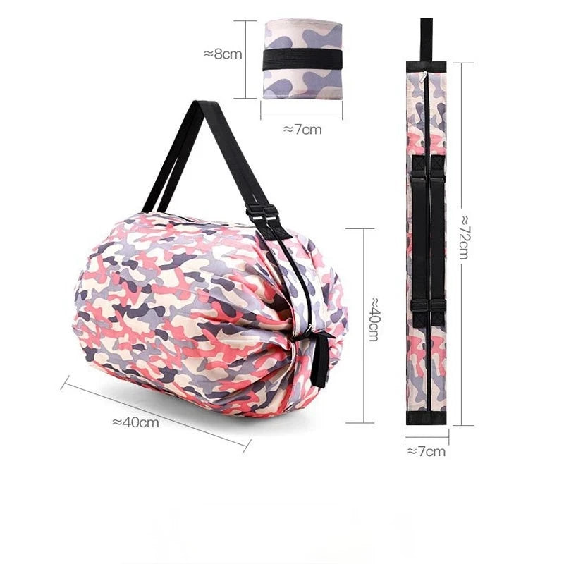 Waterproof Outdoor Travel Storage Bag Foldable Shopping Bag Canvas