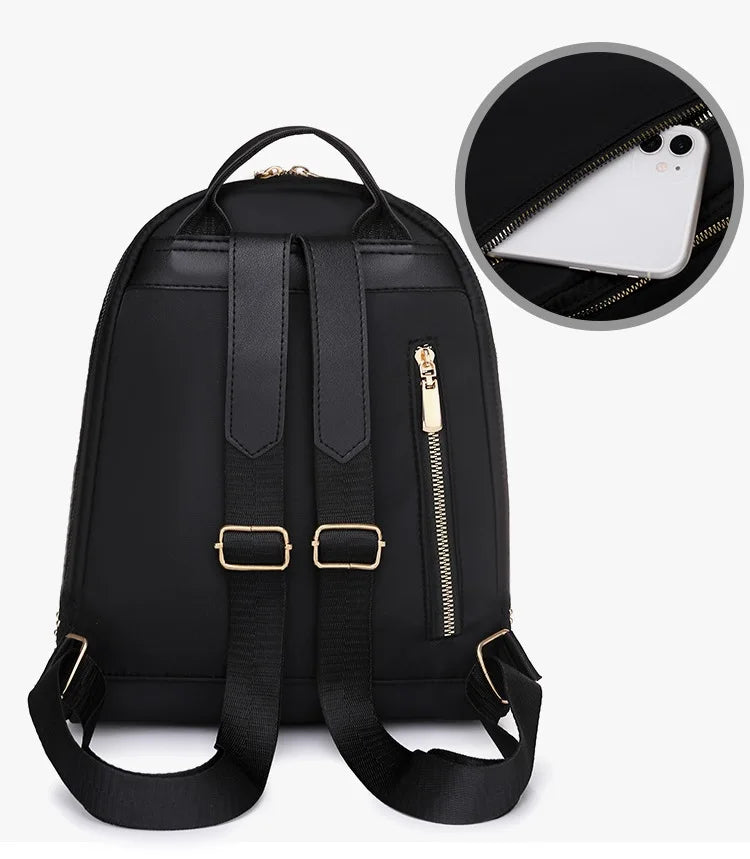 Waterproof Oxford Women Backpack big capacity Rivet Schoolbags for Teenage Girls