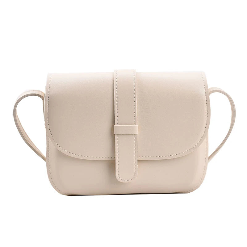 Waterproof PU Leather Women Bag Magnetic Button Shoulder Bag Solid Handbag Mini